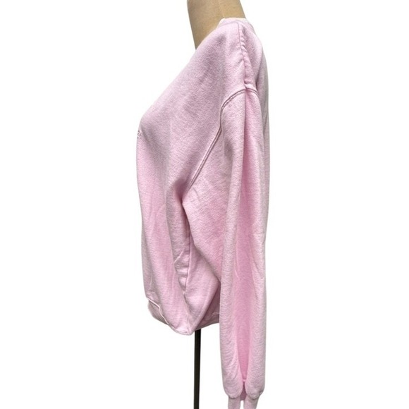 Decorated Originals Pink Snowman Graphic Crewneck Sweatshirt Womens XL Christmas - Picture 2 of 11